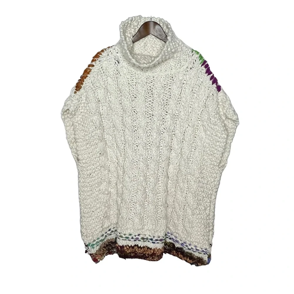 FINAL PRICE RARE FP x WeTheFree Care Sari Not Sari Organic Knit Sweater xs/s - Picture 6 of 16